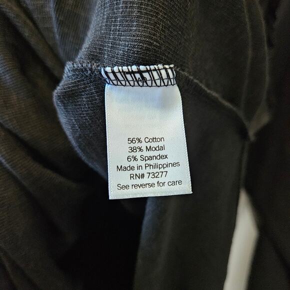 Lauren Conrad LC Women's Sweater Ribbed Ruffled Black Long Sleeve Size 3X - Picture 7 of 10